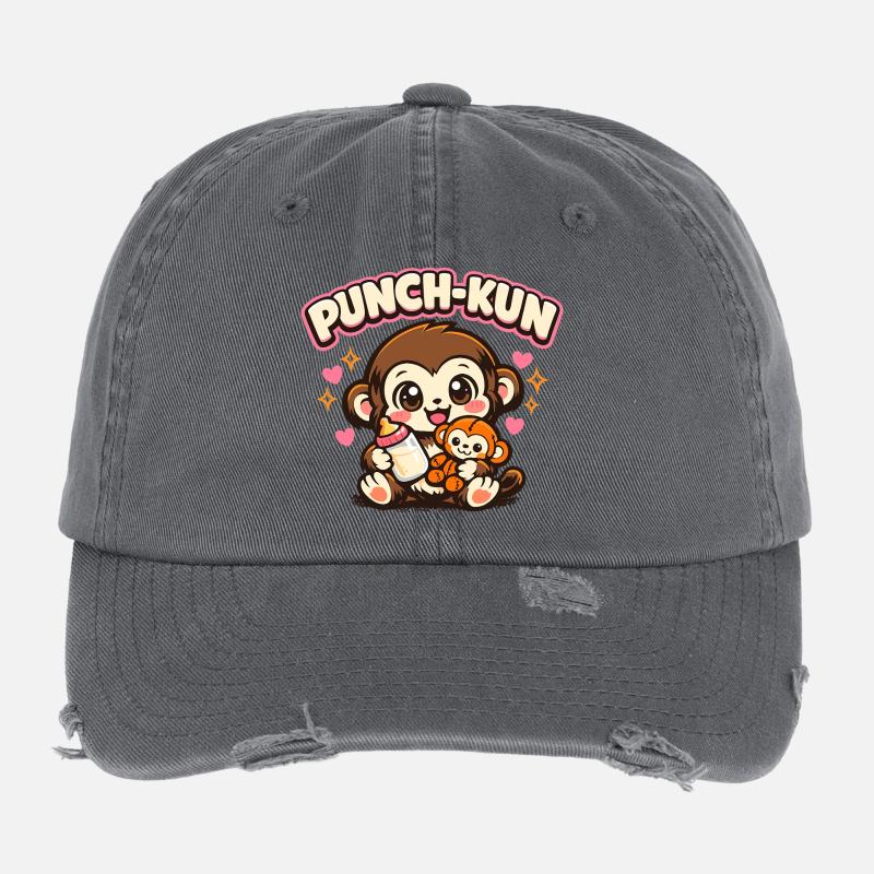Monkey Punch - Kawaii Flexfit Vintage Destroyed Cap