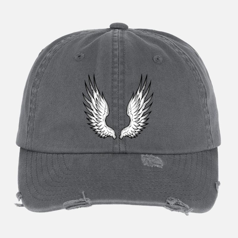 ailes d'ange Casquette vintage effet usé Flexfit