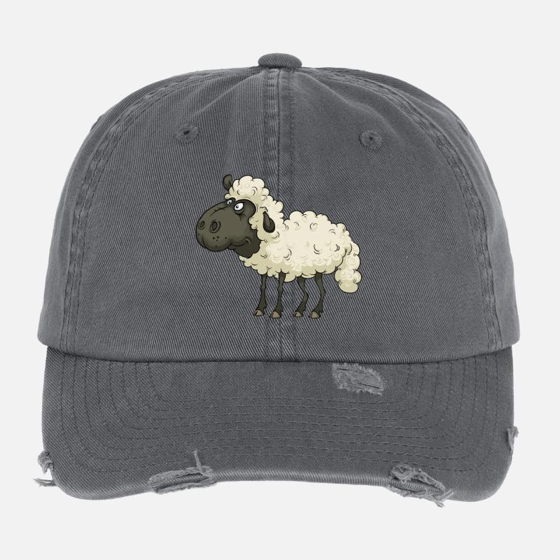 sheep Flexfit Vintage Destroyed Cap