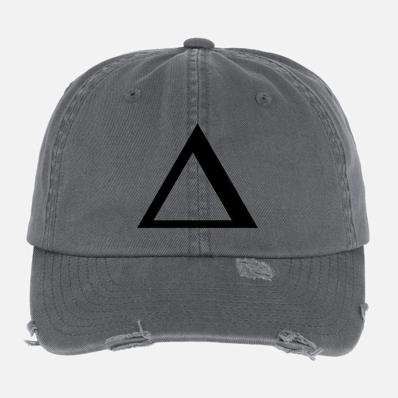 Delta greek alphabet - Flexfit Vintage Destroyed Cap - Dunkelgrau