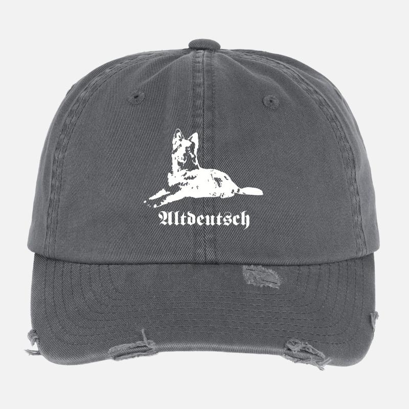 Old German Shepherd Flexfit Vintage Destroyed Cap