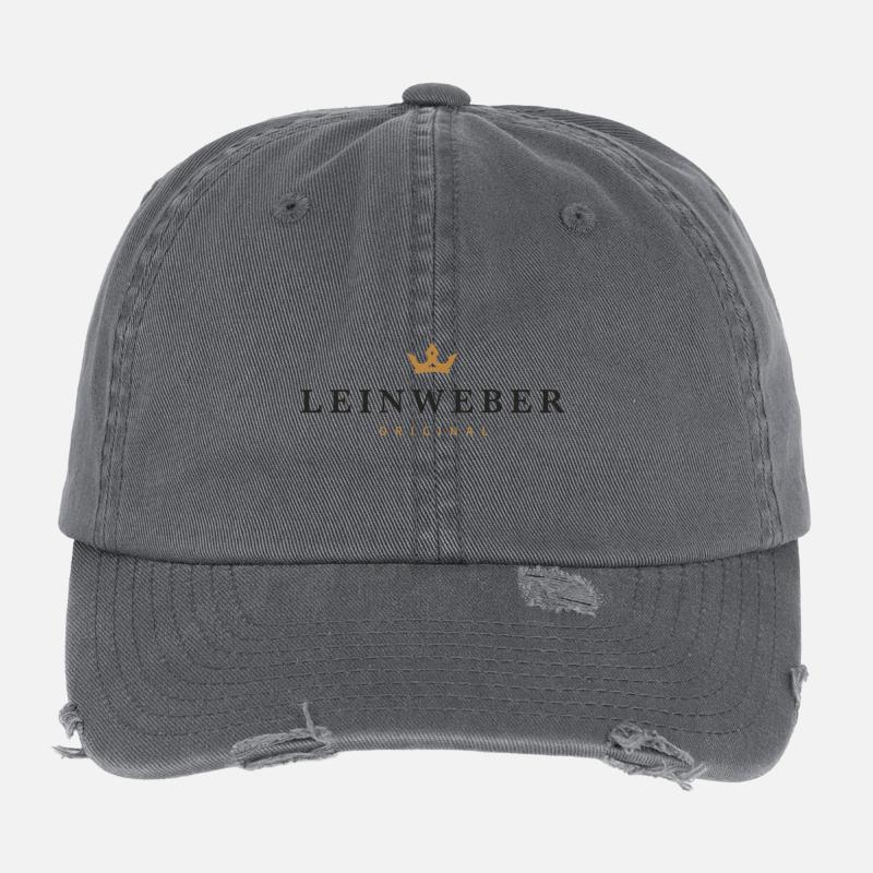 Logo original de la famille Leinweber Casquette vintage effet usé Flexfit