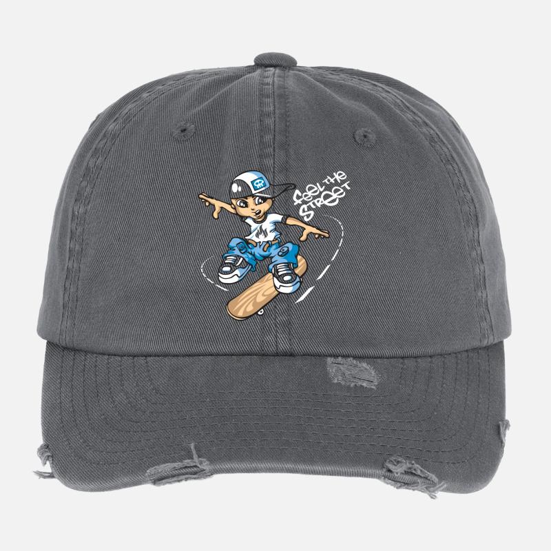 Garçon de patineur Casquette vintage effet usé Flexfit