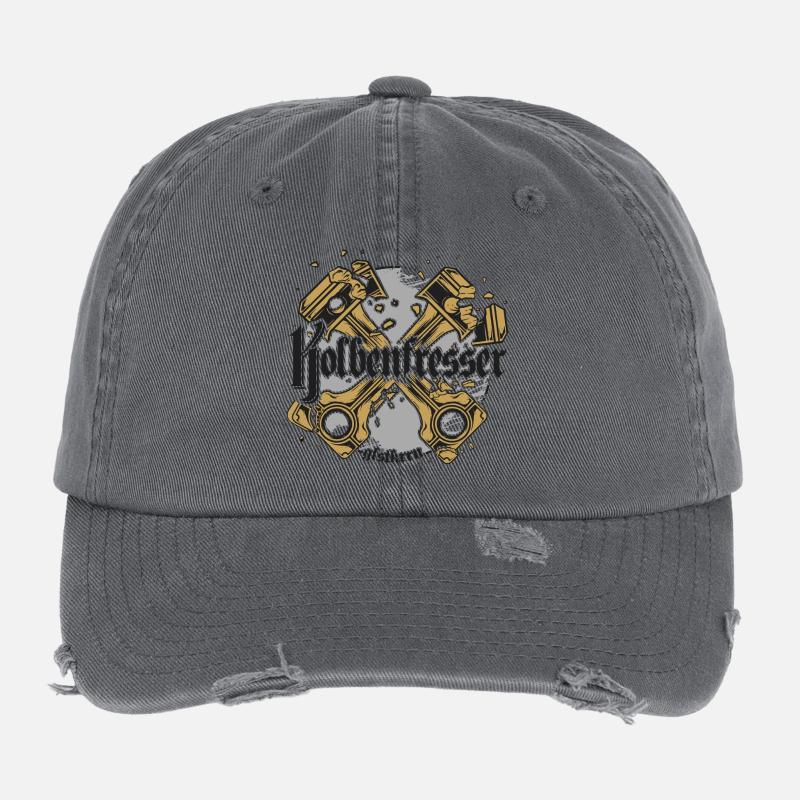 détruit clé de réglage de piston Automotive Casquette vintage effet usé Flexfit