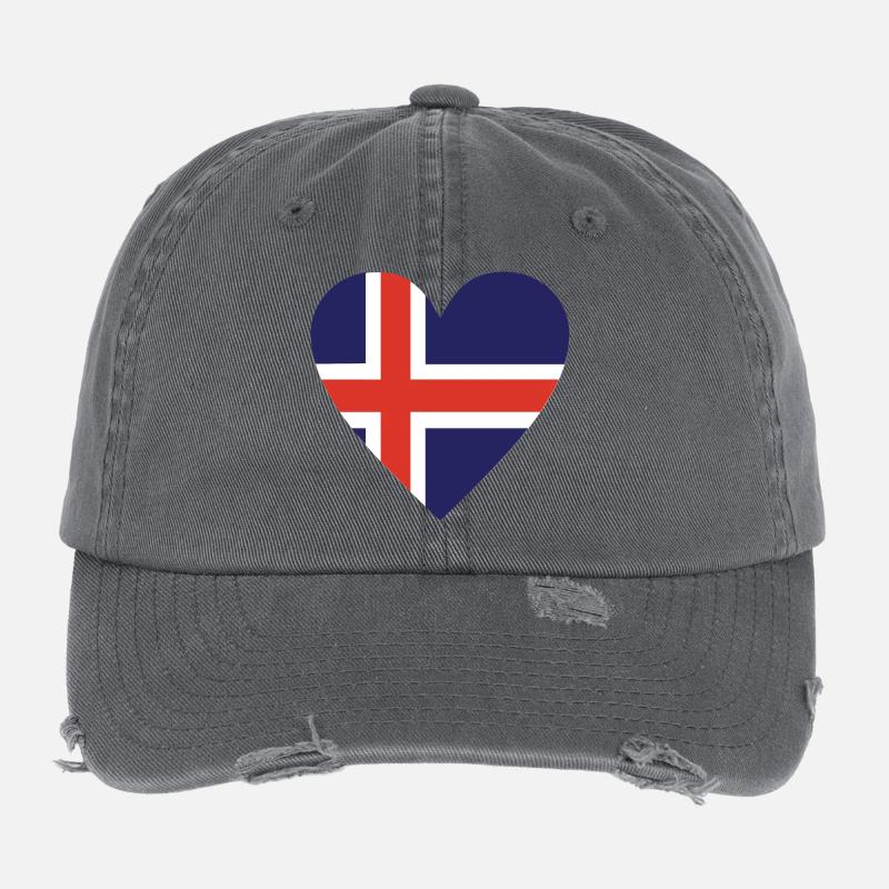 Iceland Flexfit Vintage Destroyed Cap