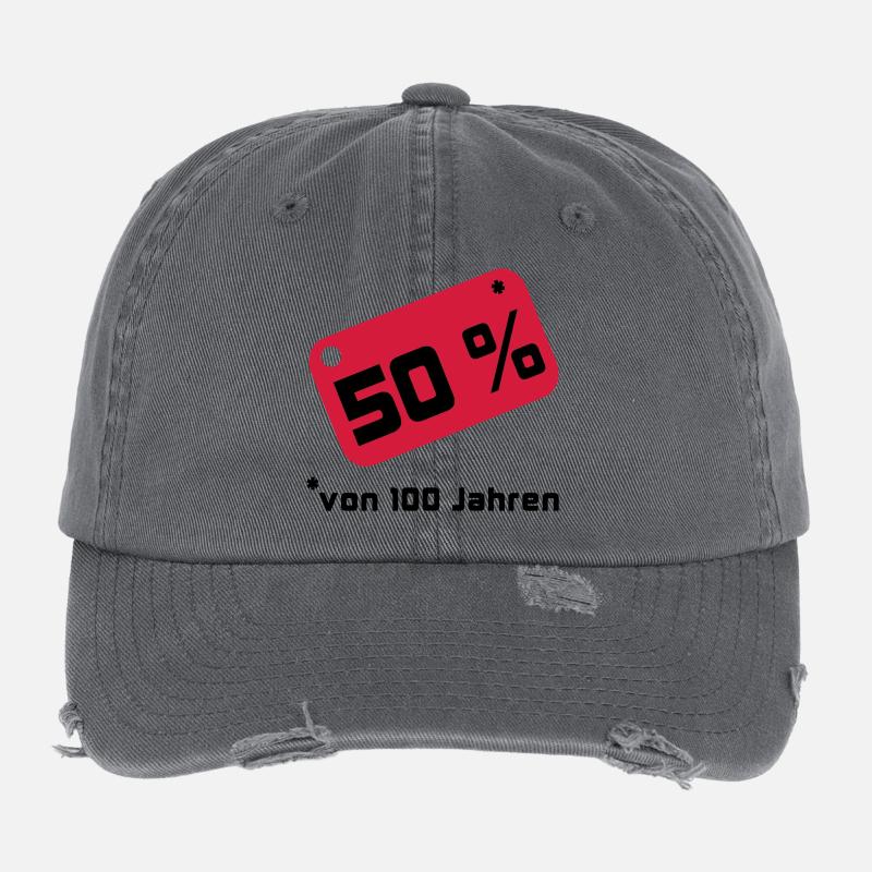 50% ... 100 années Casquette vintage effet usé Flexfit