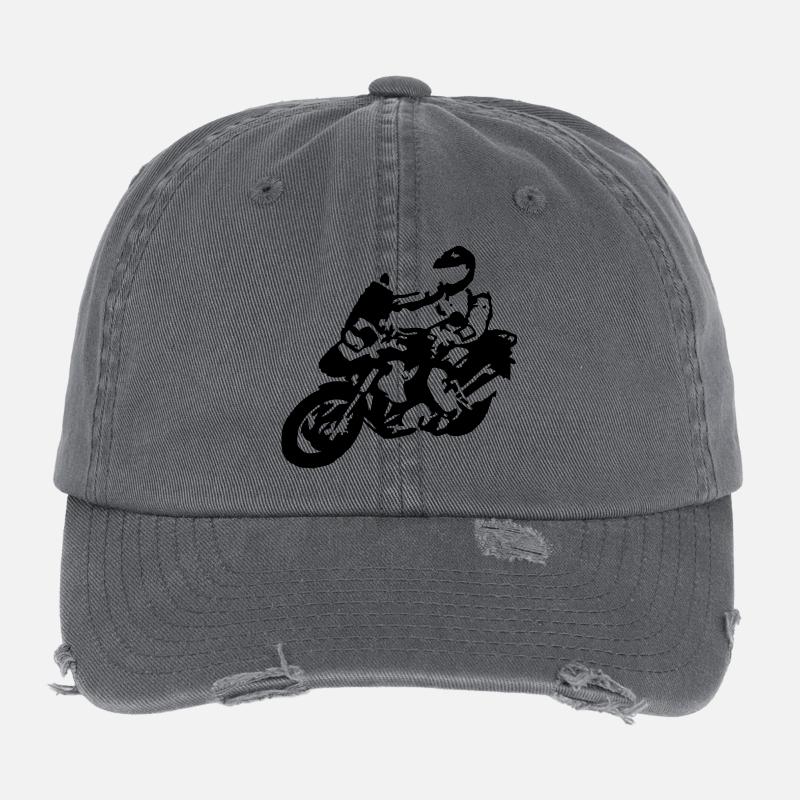 BIKER1200gsfahrer Casquette vintage effet usé Flexfit