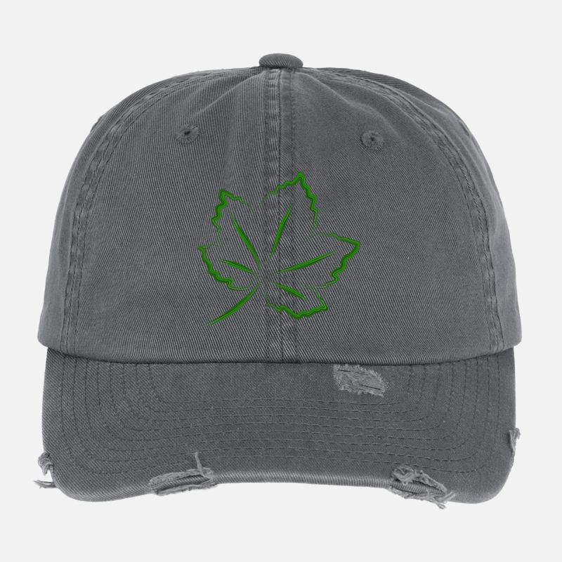 feuille Casquette vintage effet usé Flexfit