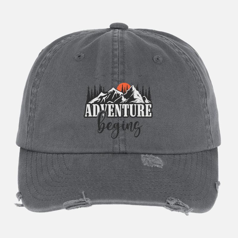 L’aventure commence Casquette vintage effet usé Flexfit