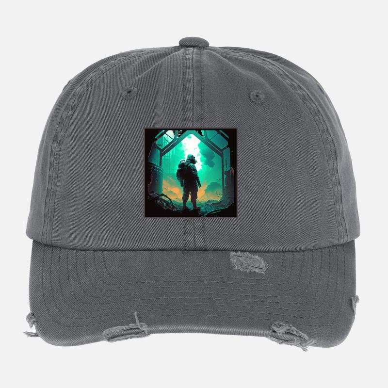 Laboratoire de l’Apocalypse Casquette vintage effet usé Flexfit