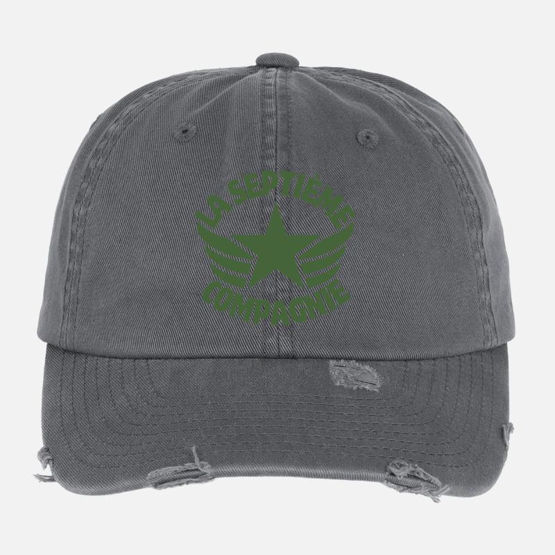 septième compagnie, 7ème compagnie, Chaudard Casquette vintage effet usé Flexfit