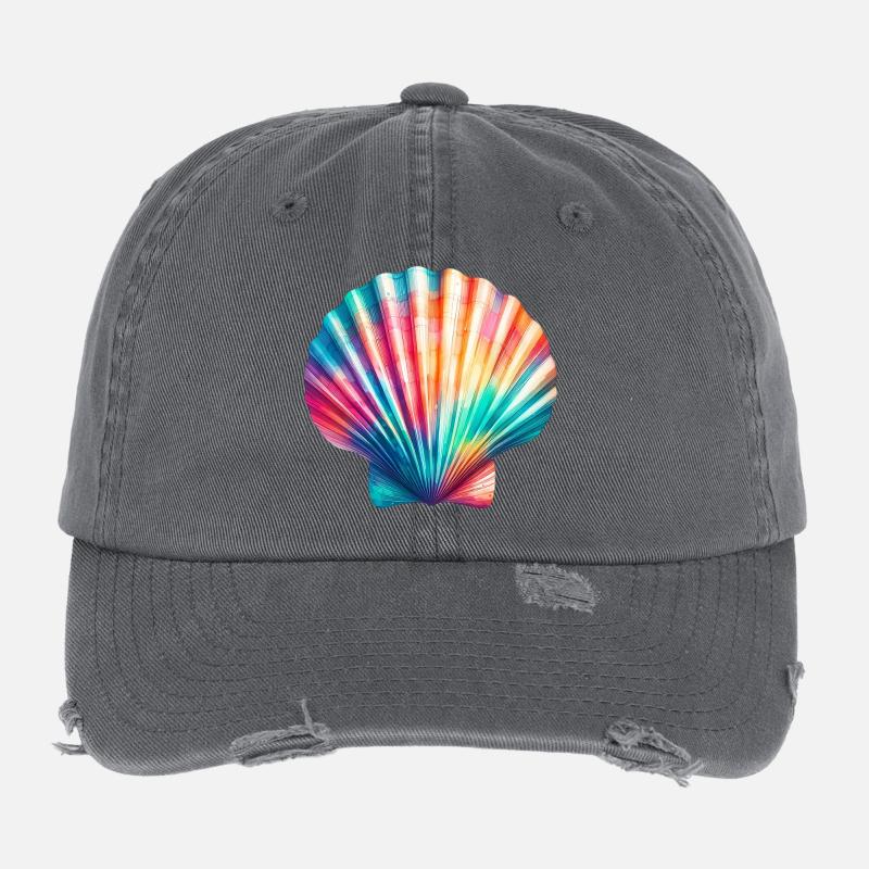 Scallop Shell Flexfit Vintage Destroyed Cap