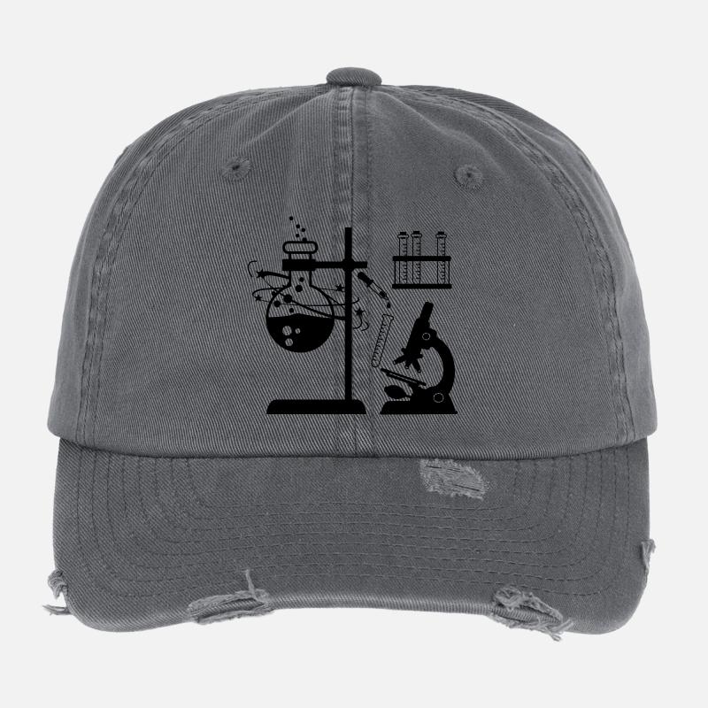 Laboratoire de recherche expérimentale Casquette vintage effet usé Flexfit