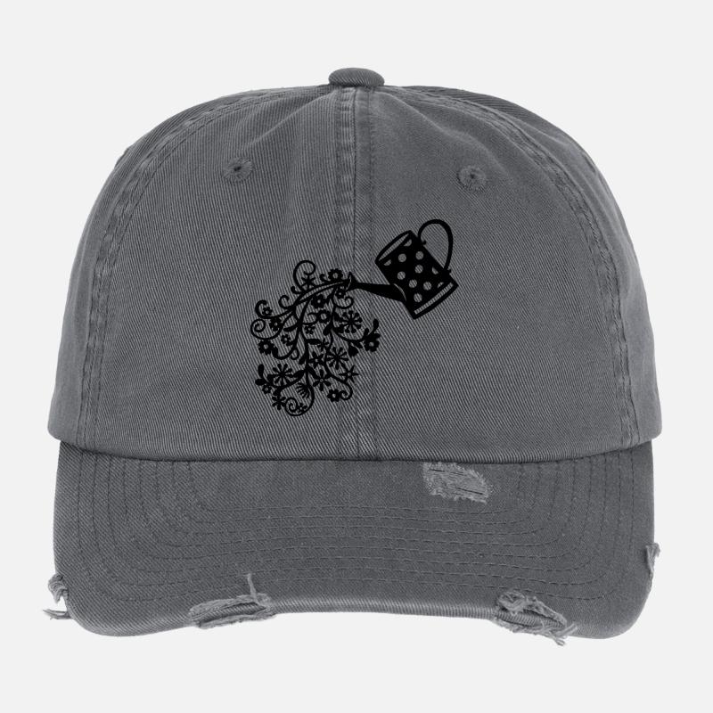The Return of Spring (Black) Flexfit Vintage Destroyed Cap