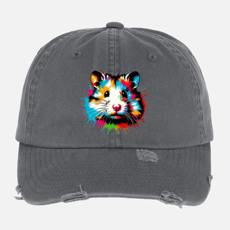 Hamster Casquette vintage effet usé Flexfit