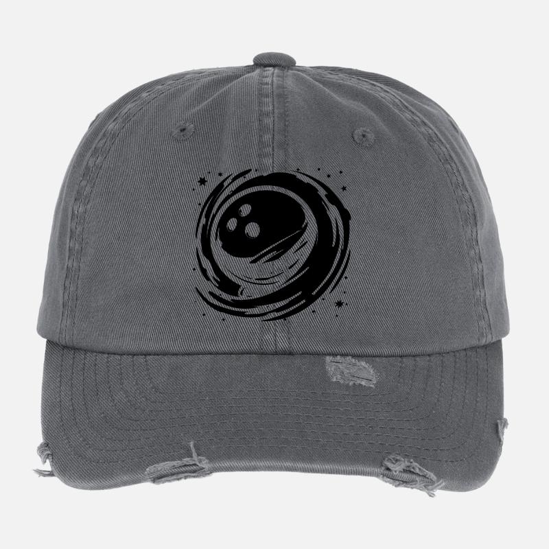Graphiques de bowling Casquette vintage effet usé Flexfit