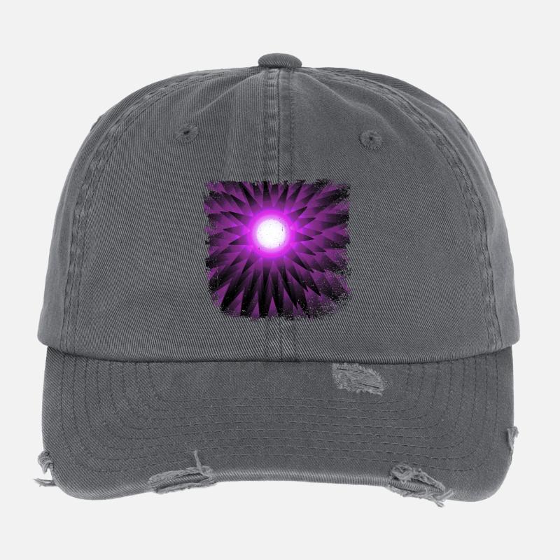 Supernova violet with frayed edge Flexfit Vintage Destroyed Cap