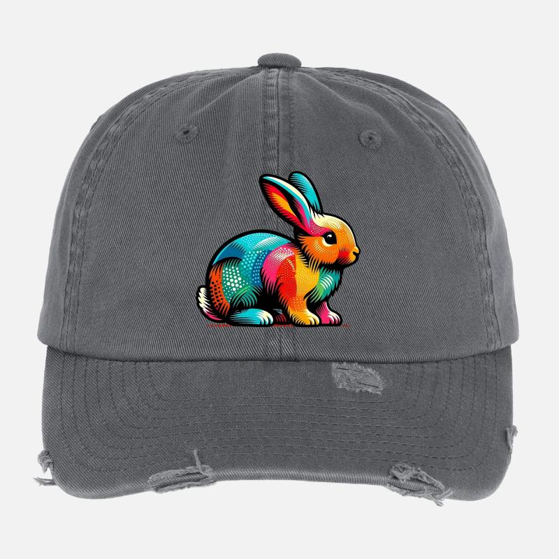 Rabbit Flexfit Vintage Destroyed Cap