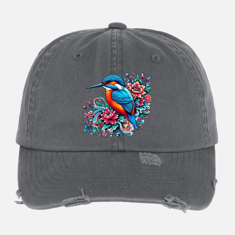Martin-pêcheur Casquette vintage effet usé Flexfit
