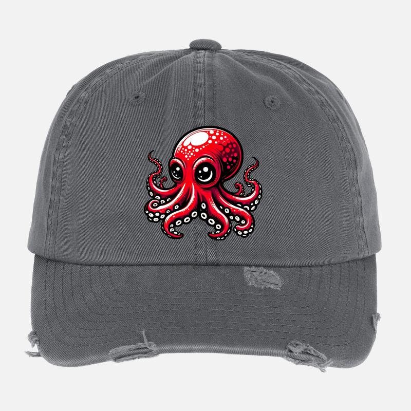 Krake Flexfit Vintage Destroyed Cap