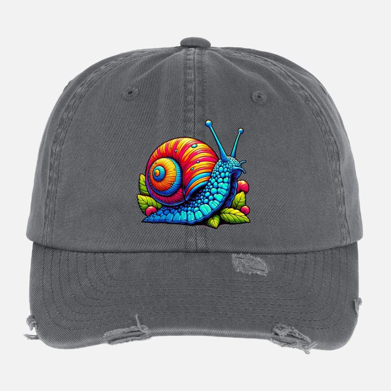 Snail Flexfit Vintage Destroyed Cap