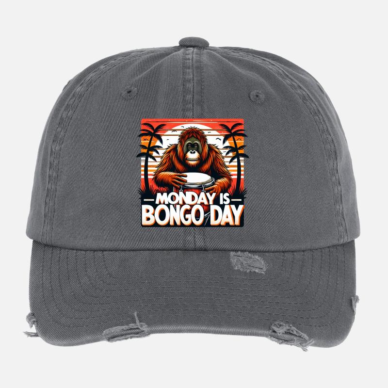 Bongo Drummers Flexfit Vintage Destroyed Cap