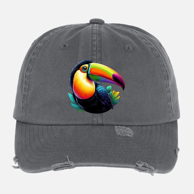 Toucan Flexfit Vintage Destroyed Cap