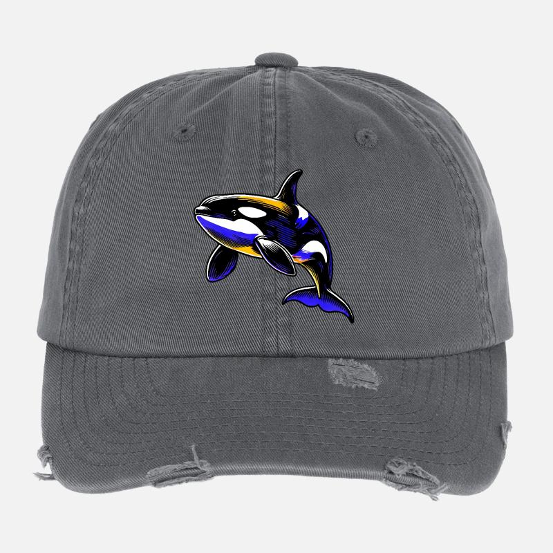 Killer whale Flexfit Vintage Destroyed Cap