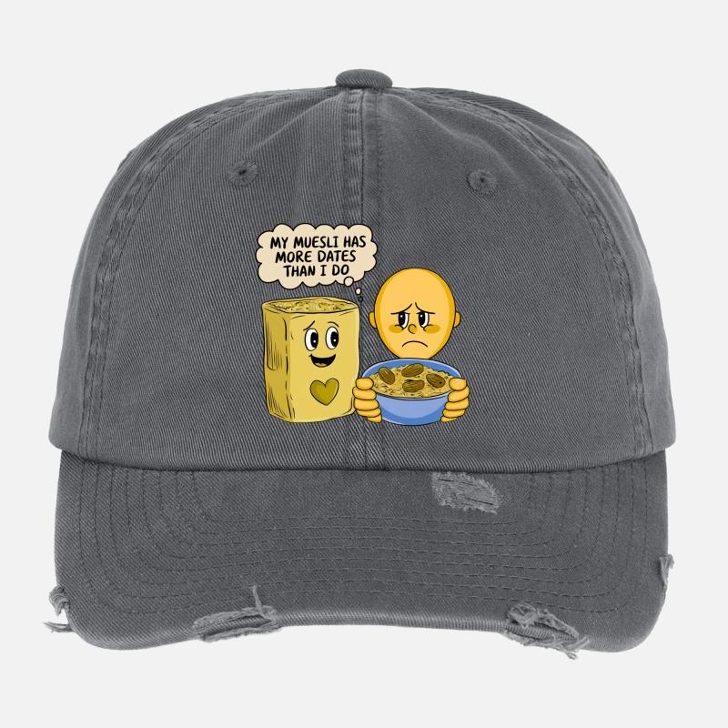 My Muesli has more DATES Flexfit Vintage Destroyed Cap