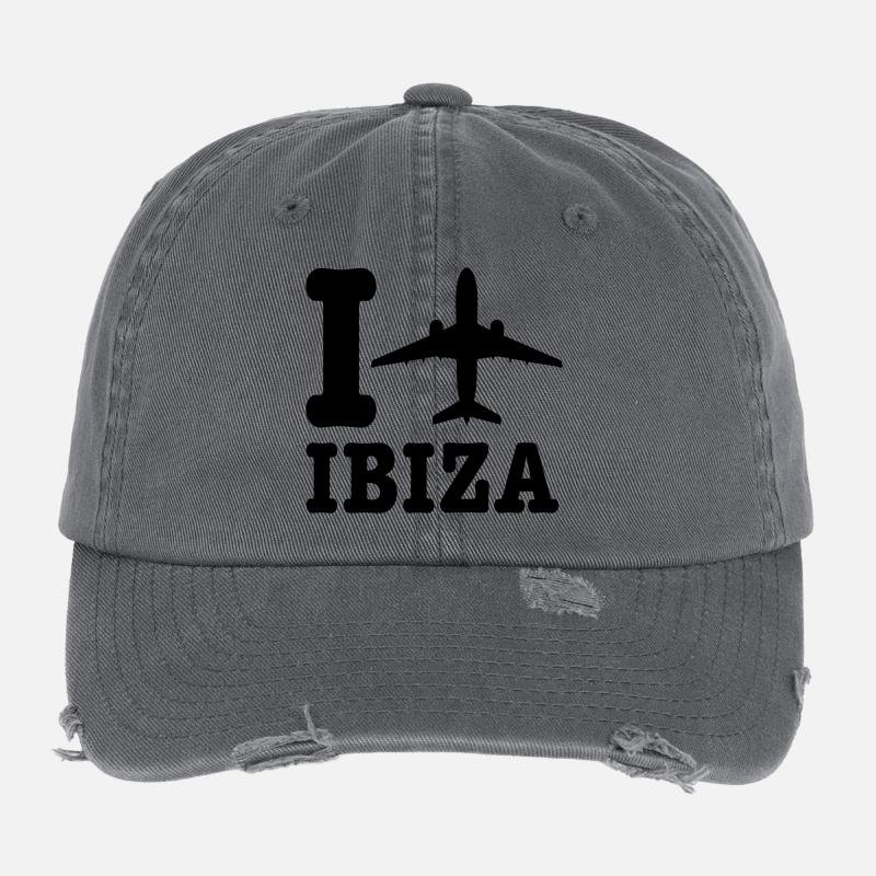 Vacances Ibiza Casquette vintage effet usé Flexfit