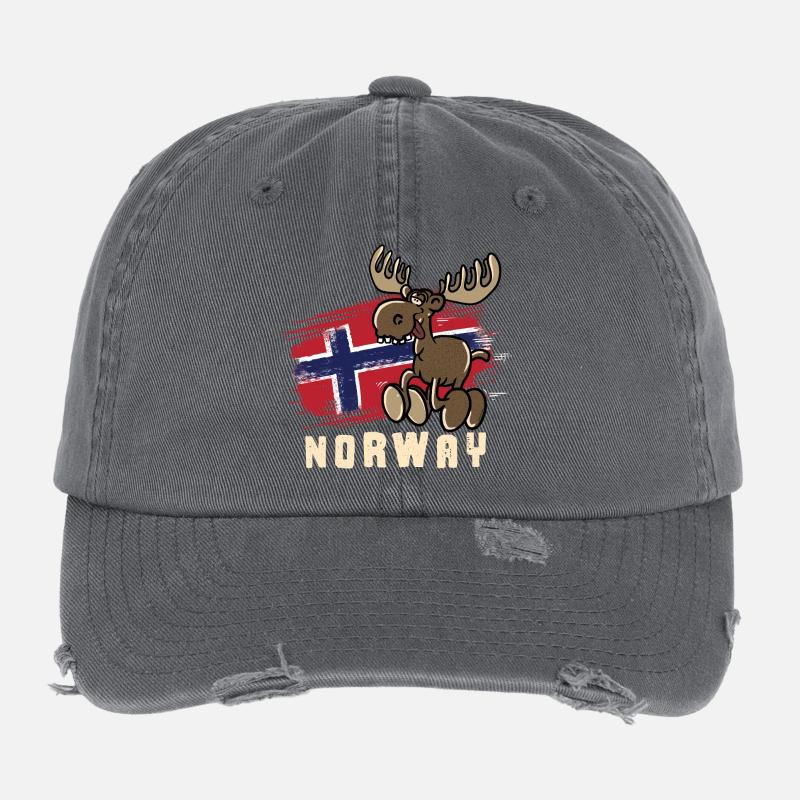Norway - Moose Flexfit Vintage Destroyed Cap
