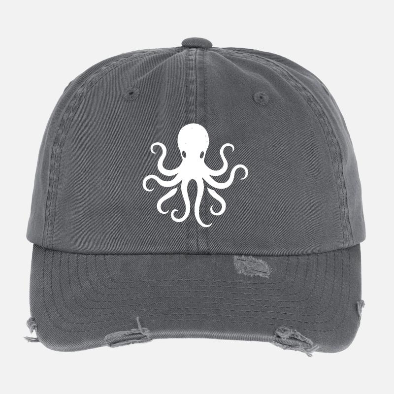Octopus Flexfit Vintage Destroyed Cap