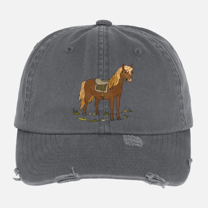 Cheval Casquette vintage effet usé Flexfit