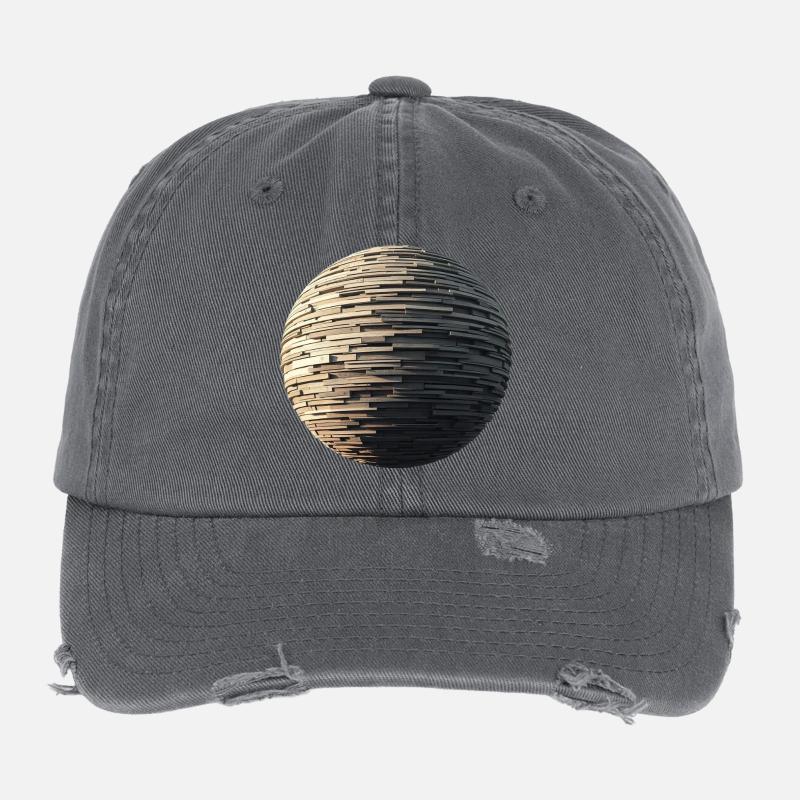 Sphère de pierre Casquette vintage effet usé Flexfit