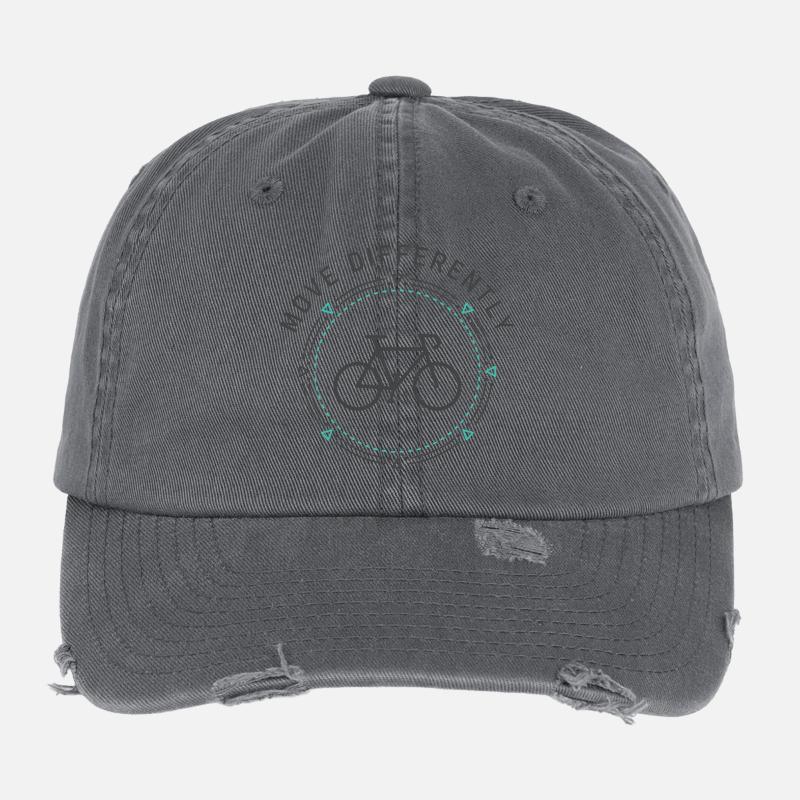Move Differently Flexfit Vintage Destroyed Cap