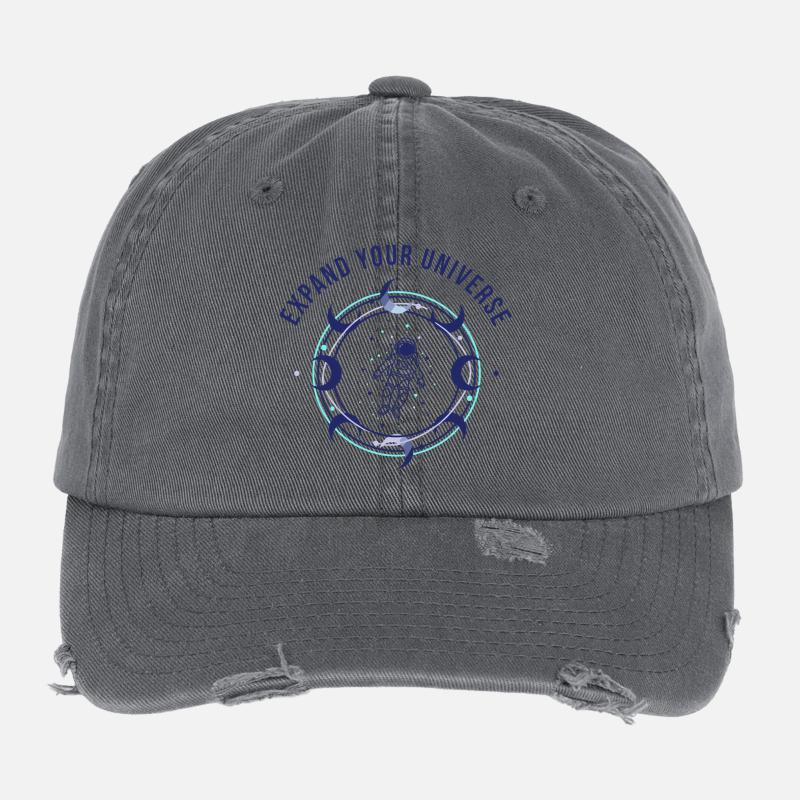 Kosmische Weite Flexfit Vintage Destroyed Cap