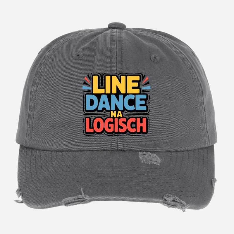 Line Dance Logisch Flexfit Vintage Destroyed Cap