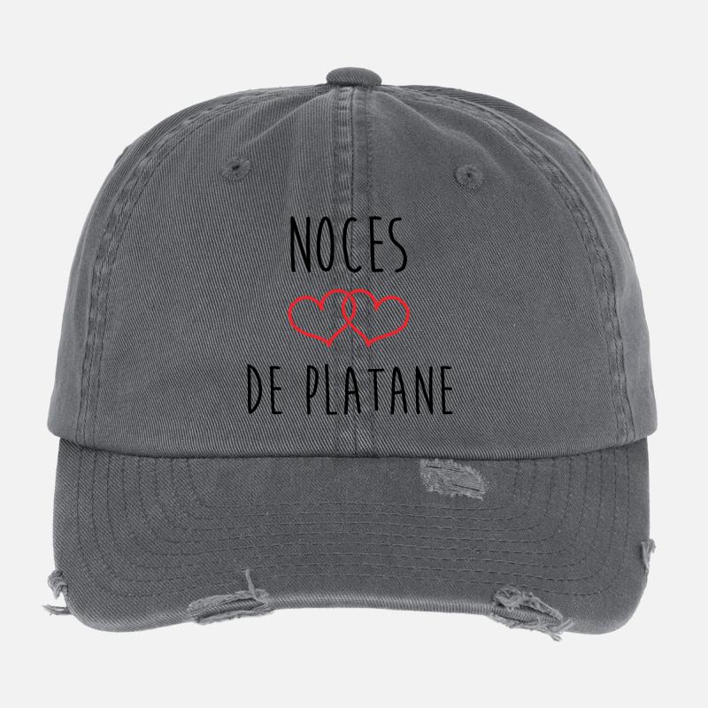 Wedding Anniversary - Wedding Wedding (61 years) Flexfit Vintage Destroyed Cap