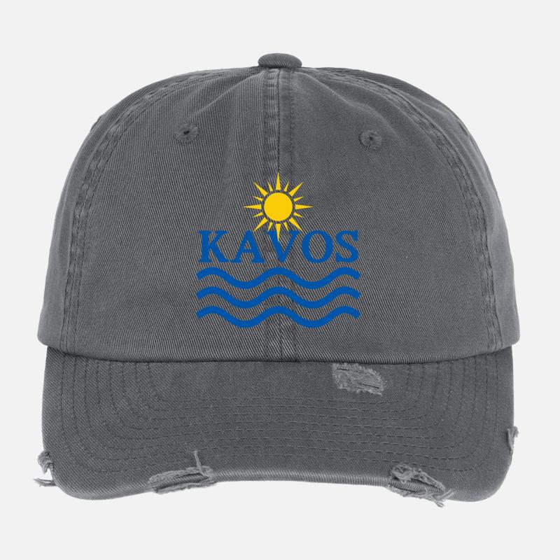 Vagues côtières de KAVOS Casquette vintage effet usé Flexfit