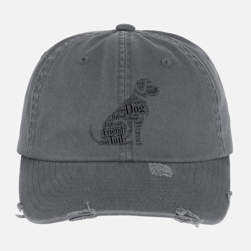 Nuage de chien Casquette vintage effet usé Flexfit