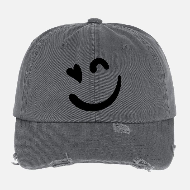 Logo Beacon – Vert néon Casquette vintage effet usé Flexfit