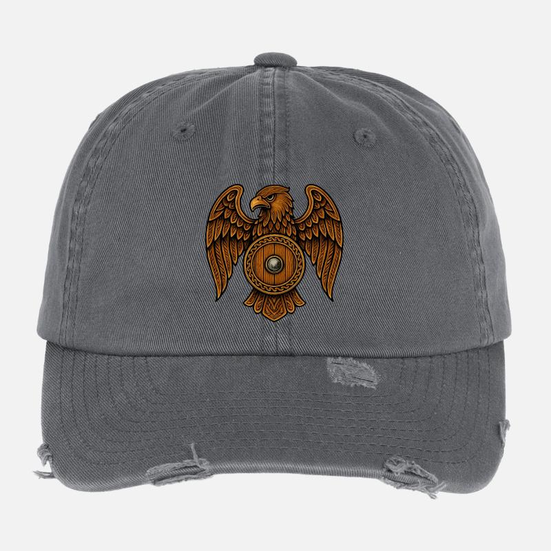 Holzadler Wappenschild Flexfit Vintage Destroyed Cap