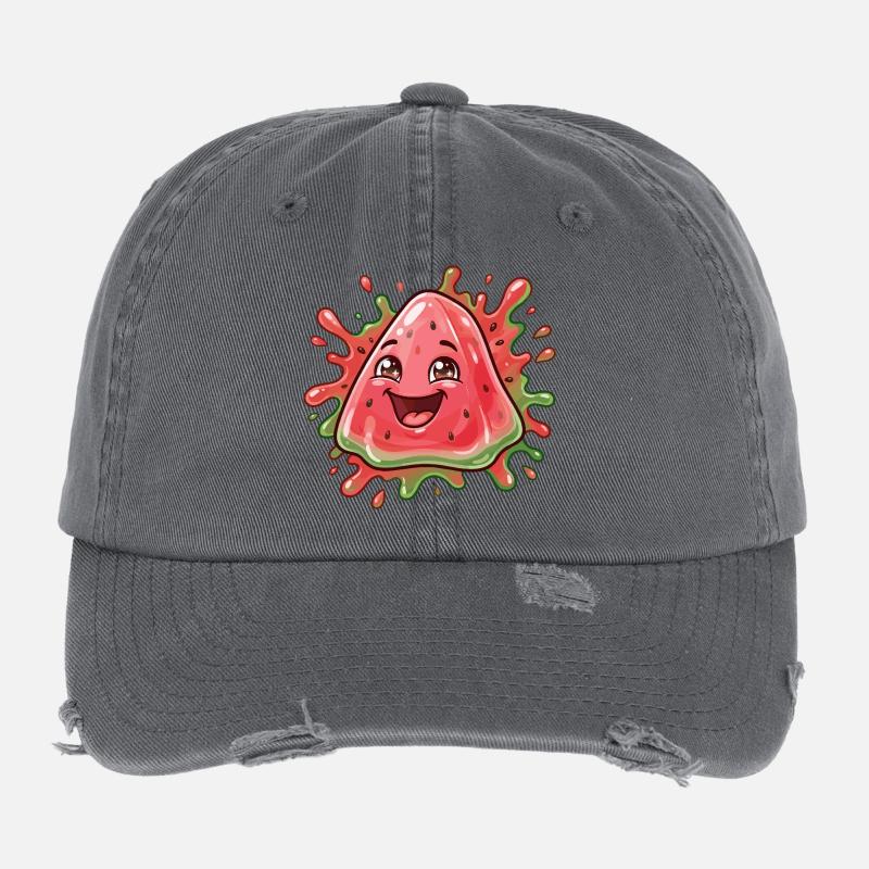 Fruity Water Fun Kawaii Flexfit Vintage Destroyed Cap