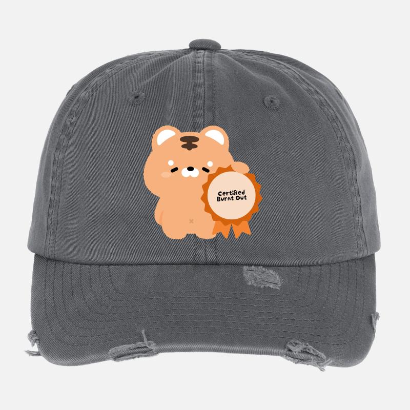 Zertifizierter Burnt Tiger Flexfit Vintage Destroyed Cap