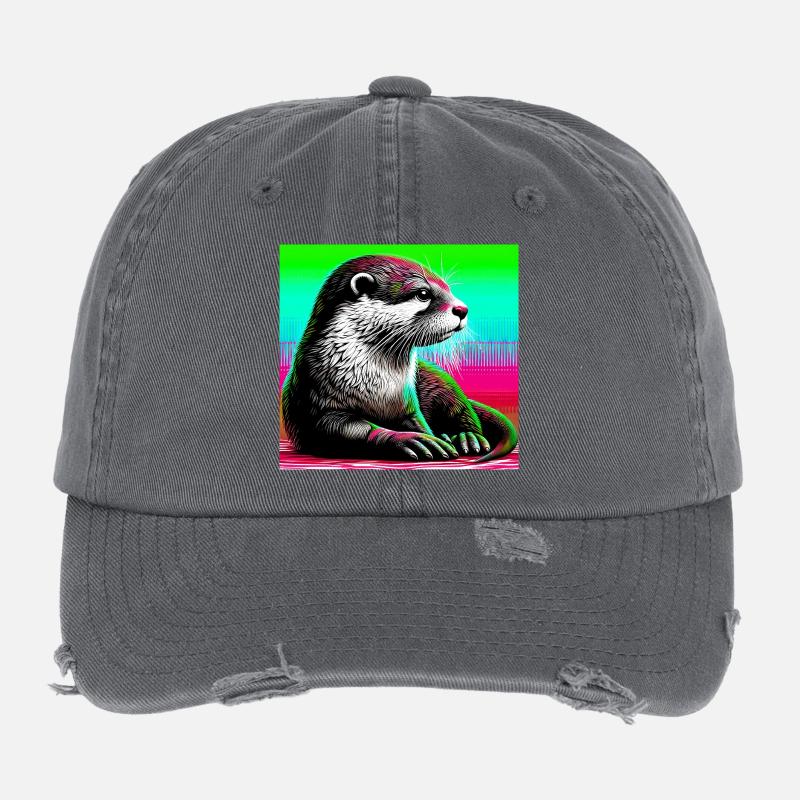 loutre Casquette vintage effet usé Flexfit