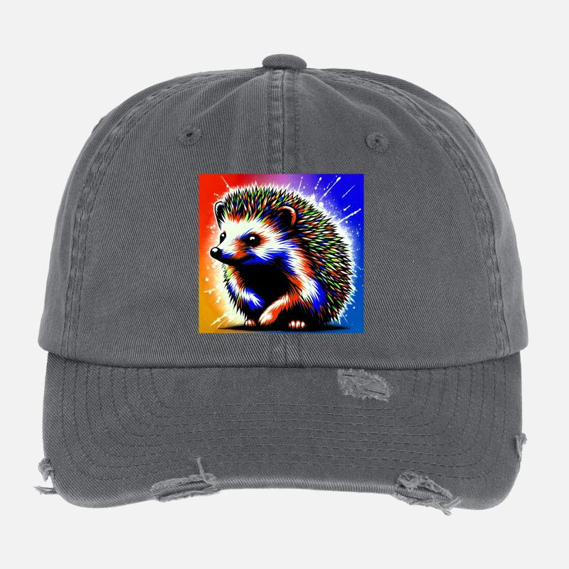 hérisson Casquette vintage effet usé Flexfit
