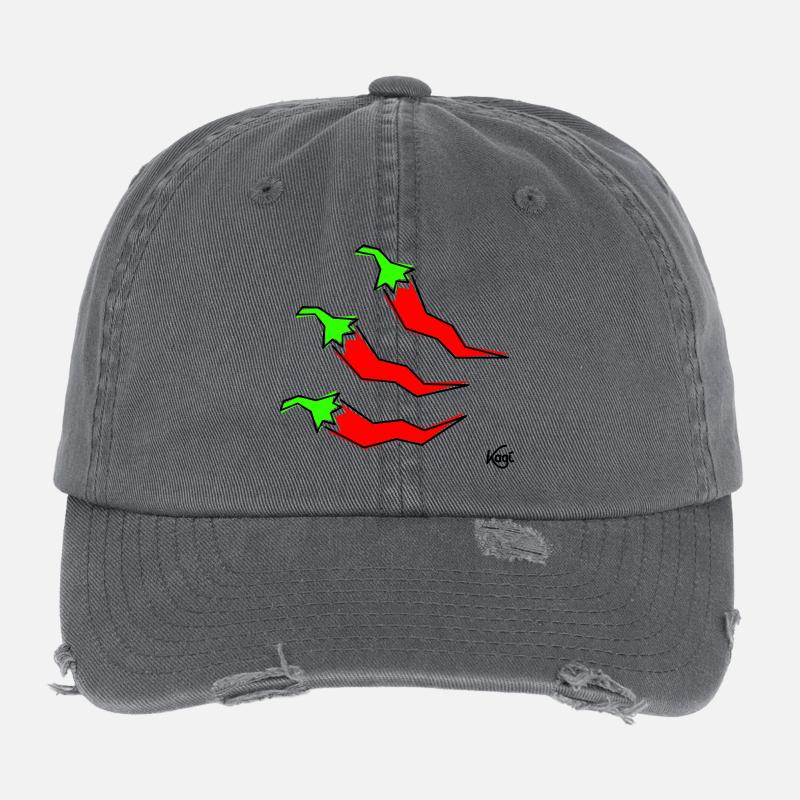 drei Pepperonis Flexfit Vintage Destroyed Cap