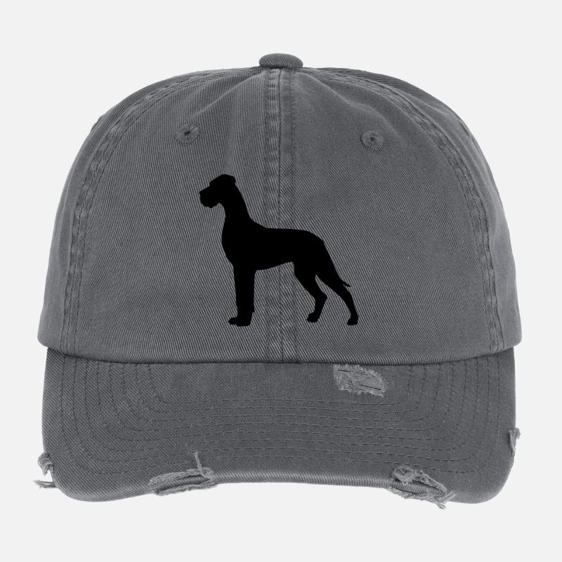 Dogue allemand Casquette vintage effet usé Flexfit