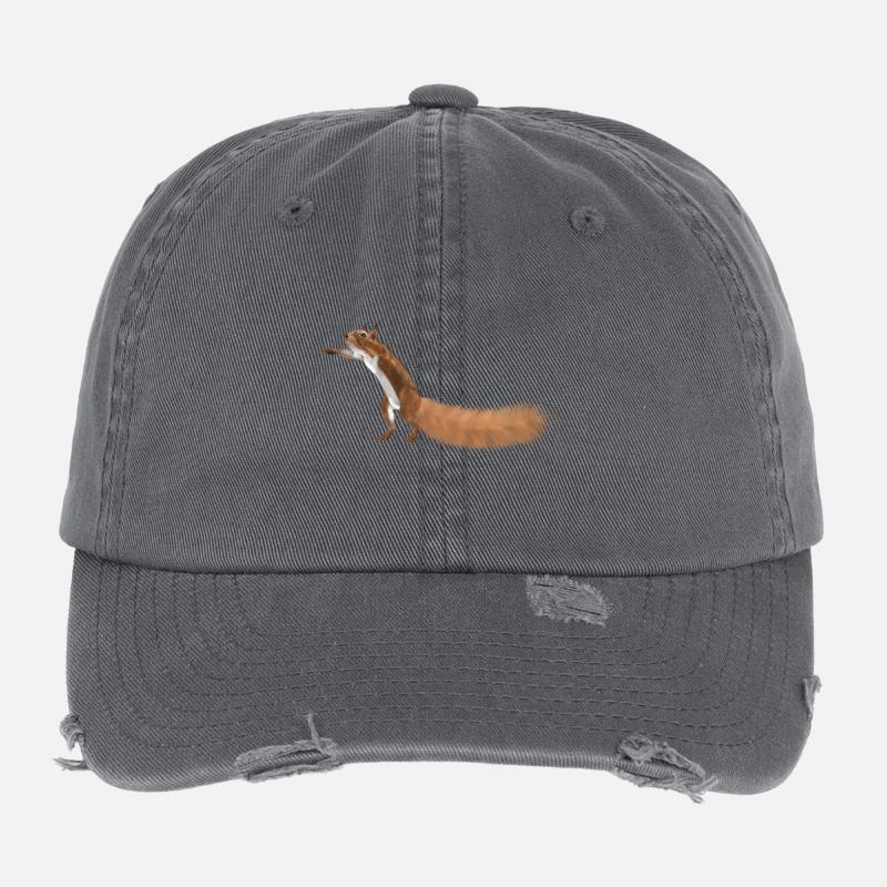 squirrel Flexfit Vintage Destroyed Cap