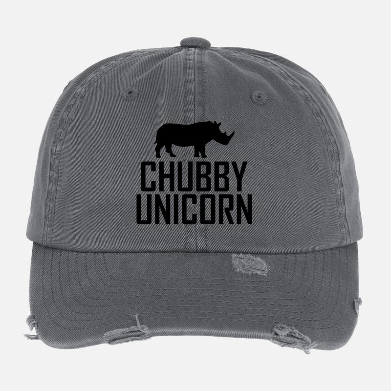 Chubby Unicorn Rhino Casquette vintage effet usé Flexfit